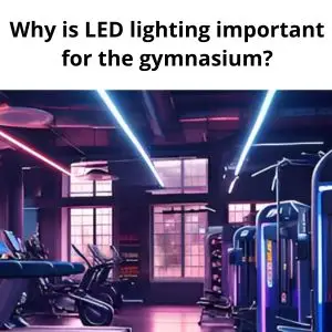 Why is LED lighting important for the gymnasium